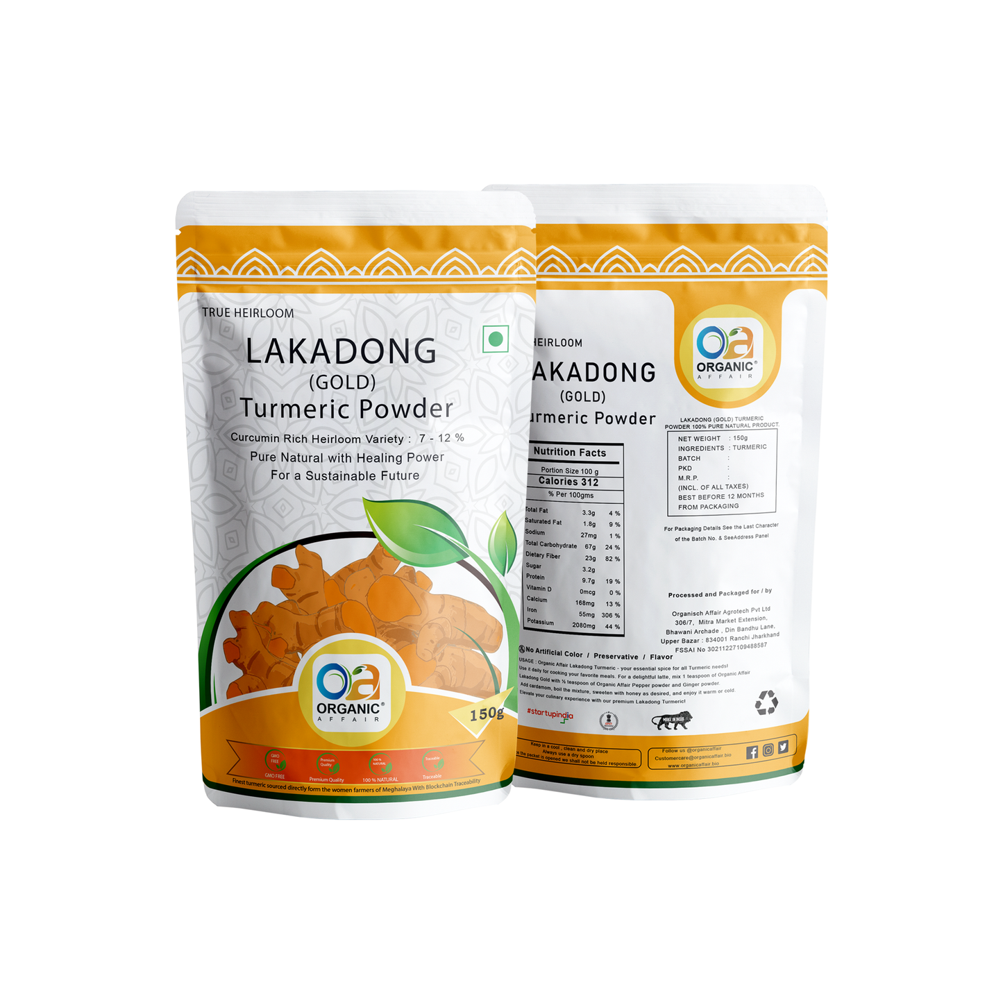 Lakadong Turmeric Powder (150g)